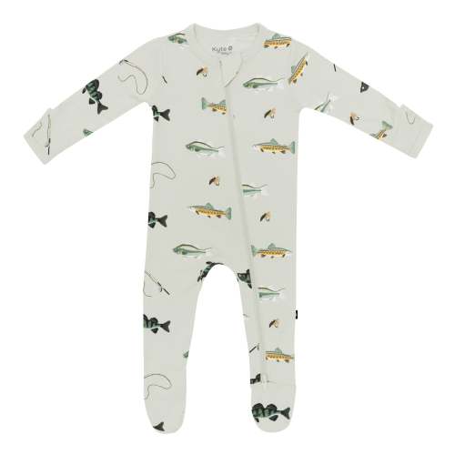 Zippered Footie in Fishing, 6-12 months