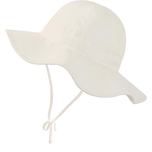 Baby Toddler Infant Girls Bucket Sun Hats Protection Beach UPF 50+ Toddler Wide Brim Bucket Summer Hats
