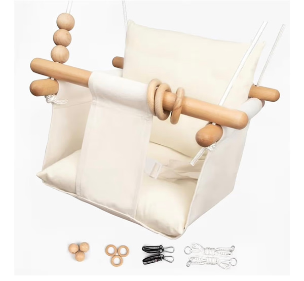 Baby Swing/Hammock Toy Backyard (White-1)