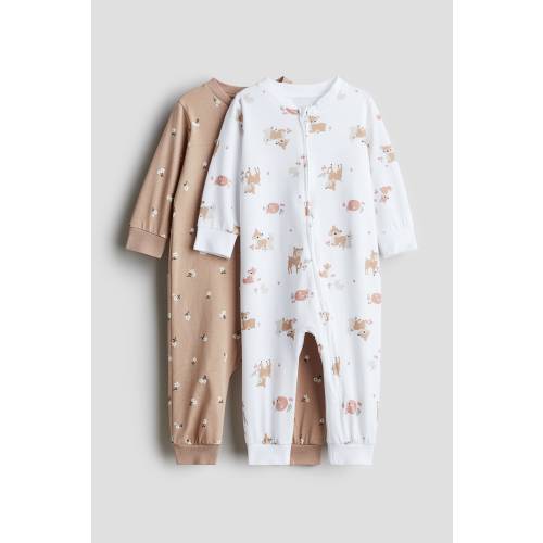 2-PACK COTTON PAJAMA JUMPSUITS