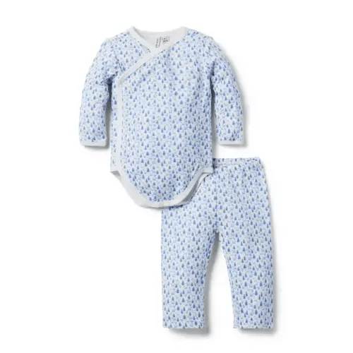 Baby Forest Friends Wrap Matching Set