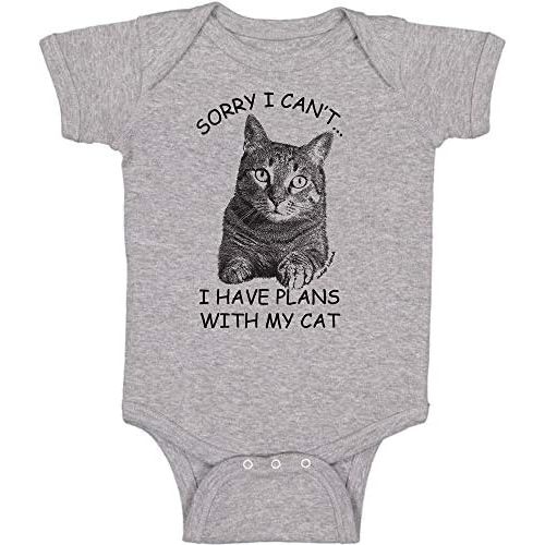 Indigo Legend Unisex Baby Funny Cat Bodysuit for Baby Girls and Boys
