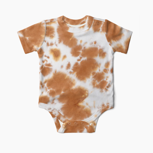 Goumi Kids In The Garden Collection Organic Cotton Short Sleeve Bodysuit - Red Rocks, 0-3 Months