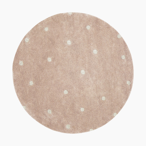 Lorena Canals Washable Dot Rug - Rose, 4' 7"