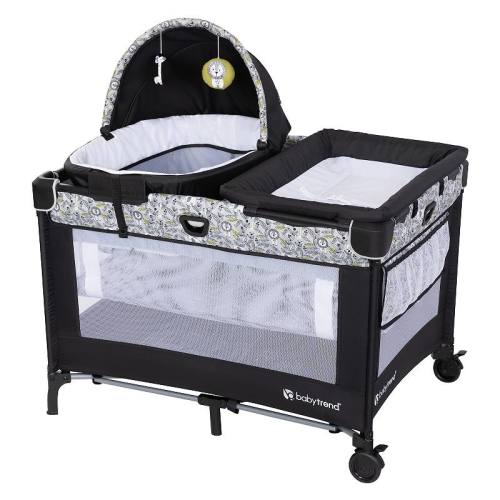 Baby Trend Nursery Den Playard with Snooze Pod & Flip Over Changer
