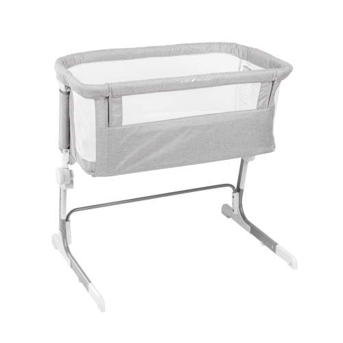 Beside Me Dreamer Bassinet & Bedside Sleeper, Adjustable, Breathable & Portable, Pebble Grey