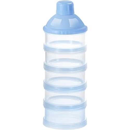 Accmor Formula Dispenser On The Go, 5 Compartments Stackable Formula Container for Travel, Baby Milk Powder Kids Snack Container, BPA Free