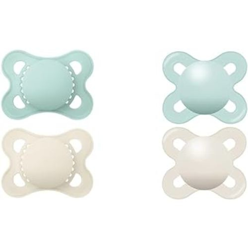 MAM Original Matte Baby Pacifier, Nipple Shape Helps Promote Healthy Oral Development & Original Start Matte Newborn Baby Pacifier, Best Pacifier for Breastfed Babies