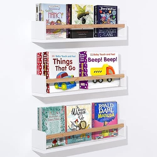 Nursery Shelves - 24 inch set of 3