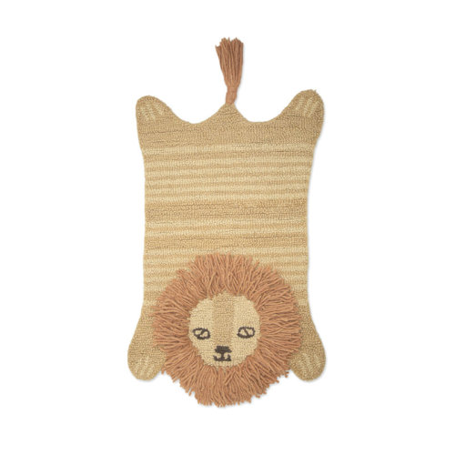 Crane Baby Handmade Lion 2' x 3' Cotton Area Rug For Baby Nursery or Kid's Room & Reviews | Wayfair