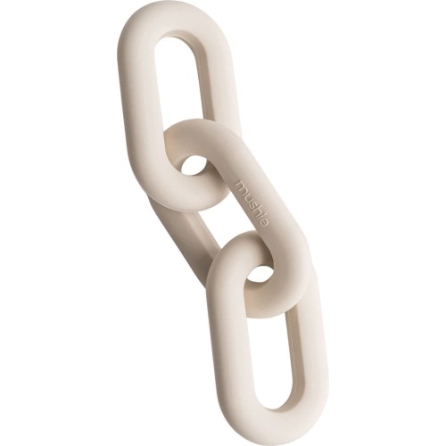Mushie Links Silicone Teether, Shifting Sand