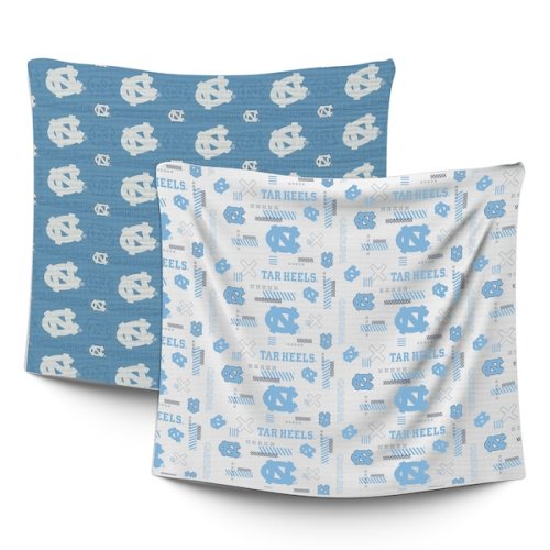 Infant Pegasus North Carolina Tar Heels 47" x 47" Home & Away Two-Piece Muslin Blanket Set