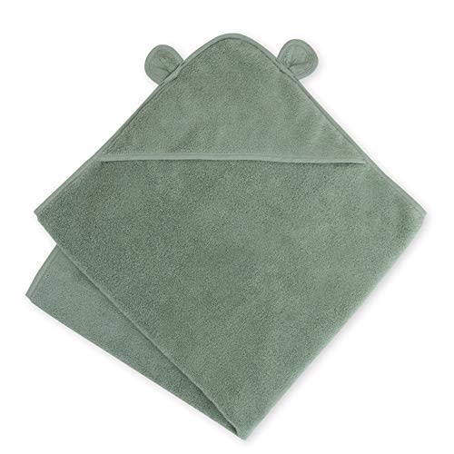 Natemia Organic Hooded Baby Towel – Ultra Soft and Absorbent Cloud Touch Cotton Hooded Bath Towels for Babies, Toddlers