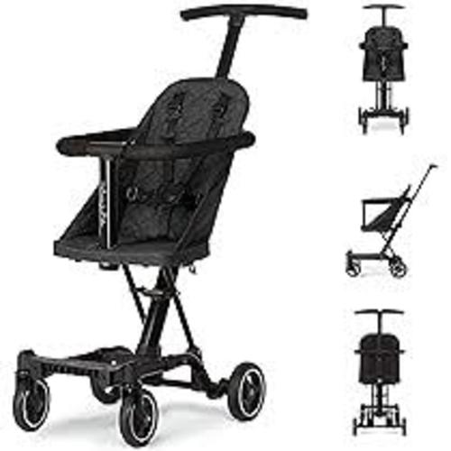 Dream On Me Lightweight and Compact Coast Rider Stroller, Black