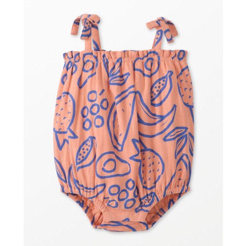 Baby Print Muslin Bubble Romper