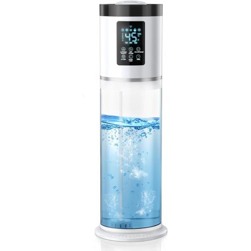 Humidifiers for Bedroom Large Room with Clear Tank, 7-Color Ambient Light,8L 2.1Gal 36dB Ultrasonic Cool Mist Humidifiers with Humidistat, Essential Oil Tray for Home Bedroom Office