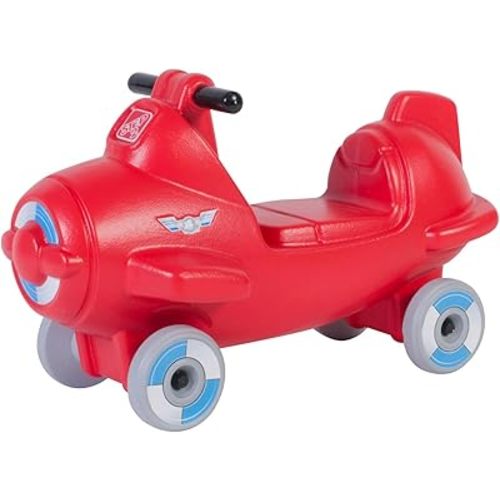 Step2 Sky Rider Kids Push Car, Foot Powered Ride On Toy, Practice Balance with 4 Wheels, Track Not Included, Made of Durable Plastic, Max Weight 50 lbs., for Toddlers 2-5 Years Old, Red
