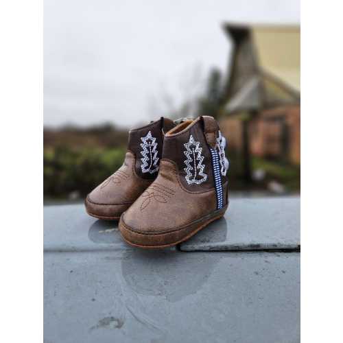 Baby Cowboy Brown Booties
