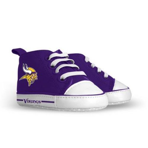 BabyFanatic Pre-Walkers High-Top Unisex Baby Shoes - NFL Minnesota Vikings