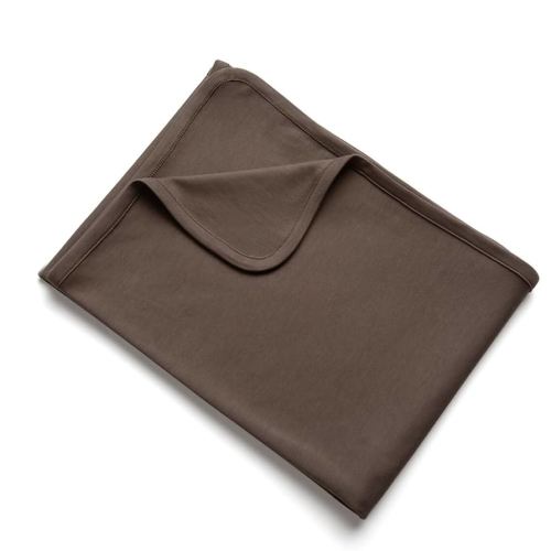 MON CHOU Premium Baby Swaddle Blanket - Luxuriously Soft Pima Cotton Jersey - Lightweight, Breathable Organic Cotton Baby Blanket and Newborn Swaddle - 38” x 38” (Cocoa)
