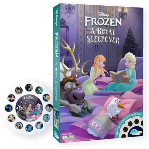 Moonlite Storybook Reels for Flashlight Projector, Kids Toddler | Frozen Royal Sleepover | Single Reel Pack Story for 12 Months and Up