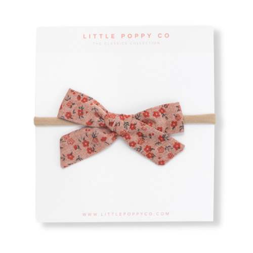 Vintage Floral Headband Bow