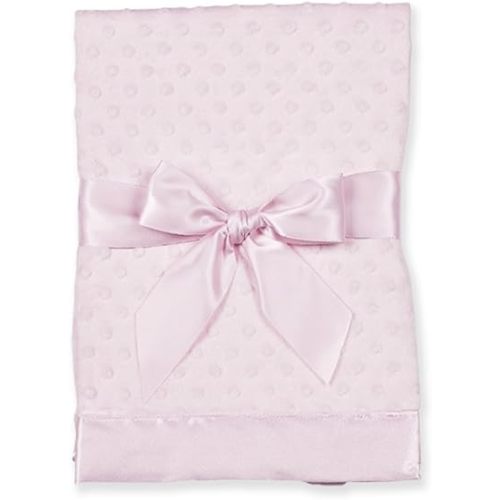 Bearington Baby Dottie Snuggle Blanket (Pink) 28.5" X 28.5"