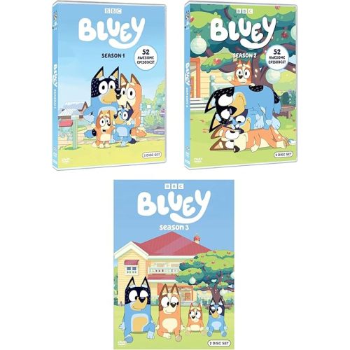Bluey The Complete Seasons 1-3 (One, Two and Three) - 6 Disc DVD Set - 154 Episodes