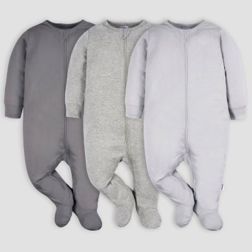 Gerber Baby 3pk Sleep N' Play, Color: Gray, Size: Newborn