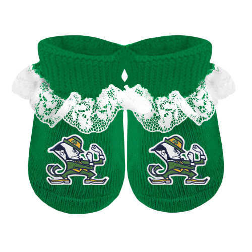 Notre Dame Fighting Irish Lace Booties | College Baby