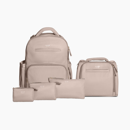 JUJUBE The Classic Backpack - Taupe, New Parent Diaper Bag Bundle