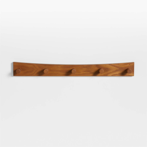 Hampshire Natural Brown Wood Kids Wall Hooks