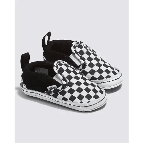 Infant Slip-On V Checkerboard Crib Shoe