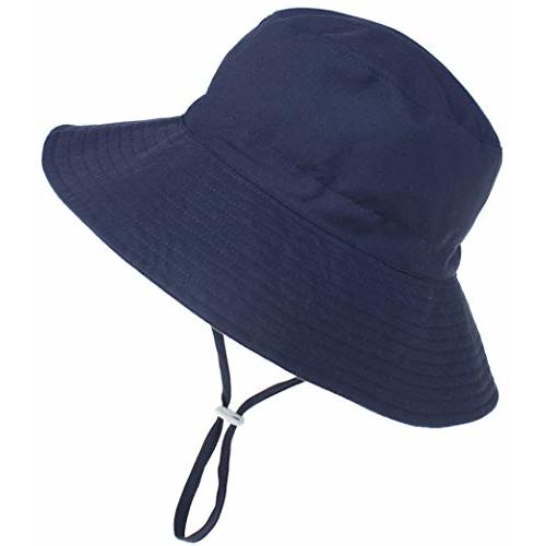 Baby Sun Hat UPF 50+ Sun Protective Toddler Bucket Hat Summer Kids Beach Hats Wide Brim Outdoor Play Hat for Boys Girls