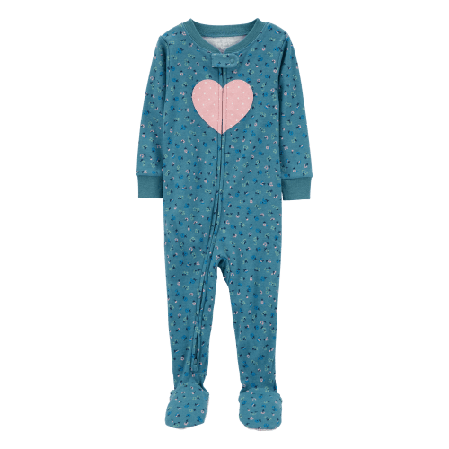 Baby 1-Piece Heart 100% Snug Fit Cotton Footie Pajamas - Carter's | Carter's