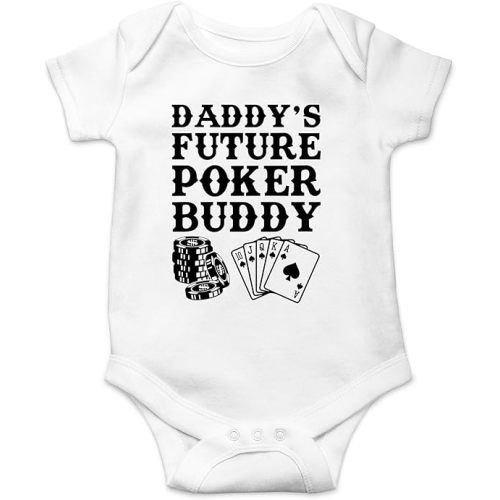 CBTwear Daddy's Future Poker Buddy - Baby Clothes - Funny Newborn Bodysuit Outfits for Boys and Girls
