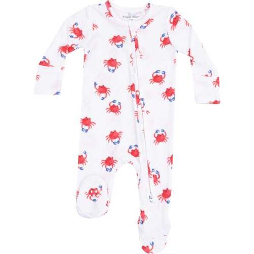2 Way Zipper Footie, Crabby Cuties - Angel Dear | Maisonette
