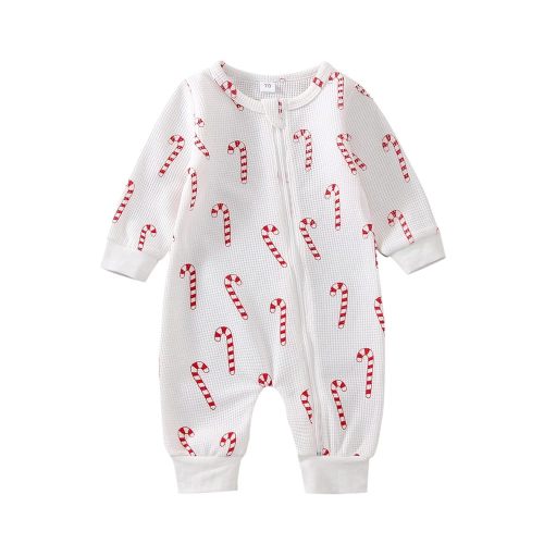 Newborn Baby Girl Boy Christmas Outfit Long Sleeve Romper Jumpsuit Bodysuit Santa Infant Fall Winter Clothes