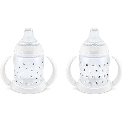 NUK Learner Cup, 6+ Months, Timeless Collection, Amazon Exclusive, 5 Oz, Pack of 2 – BPA Free, Spill Proof Sippy Cup