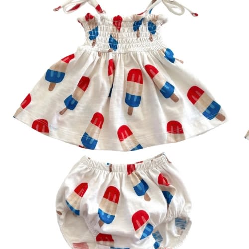 Popsicle / Organic Smocked Set