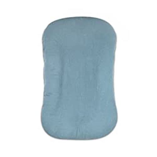 Muslin Baby Lounger Cover Soft Organic Cotton Slipcover Fits Newborn Lounger (Blue)