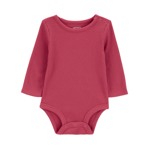 Baby Waffle Knit Long-Sleeve Bodysuit - Carter's | Carter's