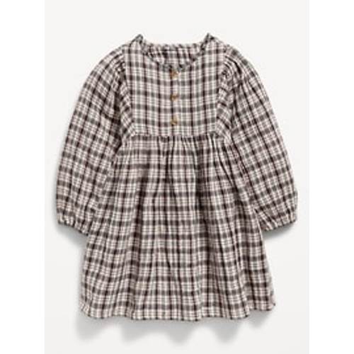 Long-Sleeve Embroidered Jean Dress for Toddler Girls | Old Navy