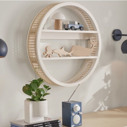Caned Round Tiered Shelf (24") | Pottery Barn Kids