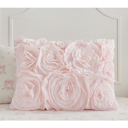 Monique Lhuillier Rosette Quilt, Standard Sham, Blush