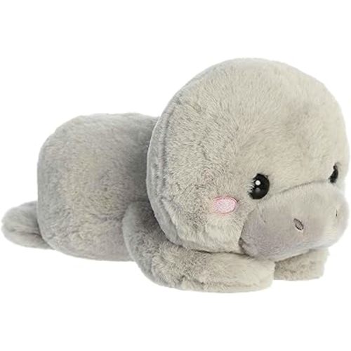 Aurora® Playful Too Cute™ Millie Manatee™ Stuffed Animal - Adorable Characters - Playful Fun - Gray 9 Inches