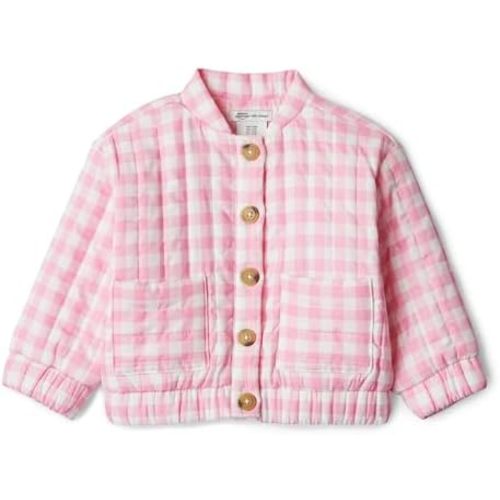 Amazon Essentials x Sofia Grainge Baby Girls' Cotton Sateen Lightweight Printed Jacket