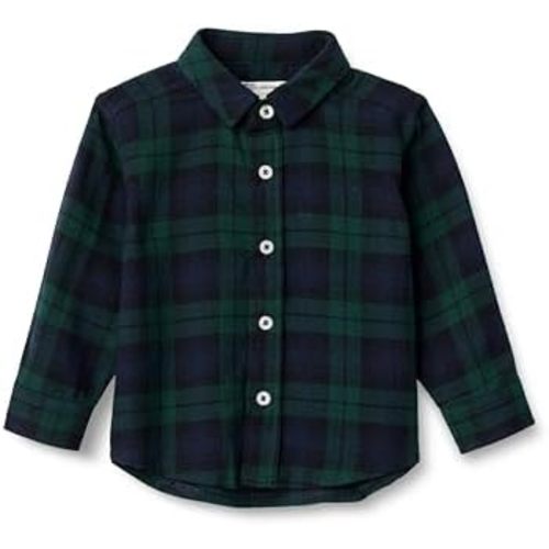 Amazon Essentials x Sofia Grainge Unisex Toddlers and Babies' Button Down Plaid Flannel Shirt