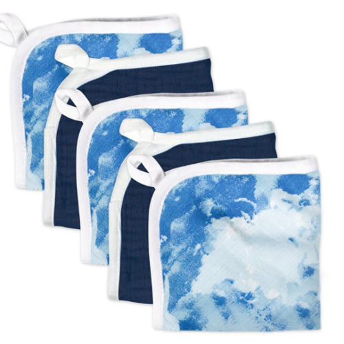 5-Pack Organic Cotton Washcloths | Honest Baby Clothing