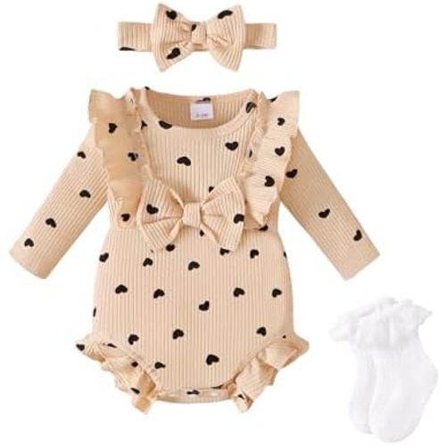 Renotemy Baby Girl Clothes Newborn Fall Outfits Essentials Preemie-18Months
